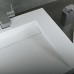 DAX Solid Surface Rectangle Single Bowl Wall Mount Bathroom Sink  White Finish  23-5/8 x 18-1/2 x 3-15/16 Inches (DAX-AB-1379) - B07DWBRG33
